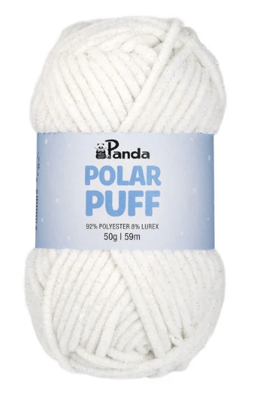 Panda Polar Puff Polyester Lurex