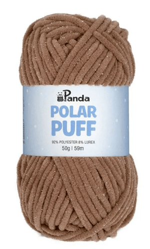Panda Polar Puff Polyester Lurex