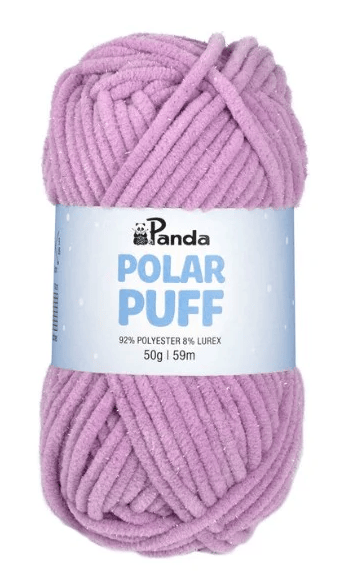 Panda Polar Puff Polyester Lurex