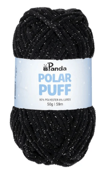 Panda Polar Puff Polyester Lurex