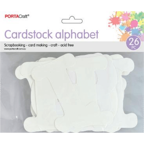 Cardstock Alphabet 26pc