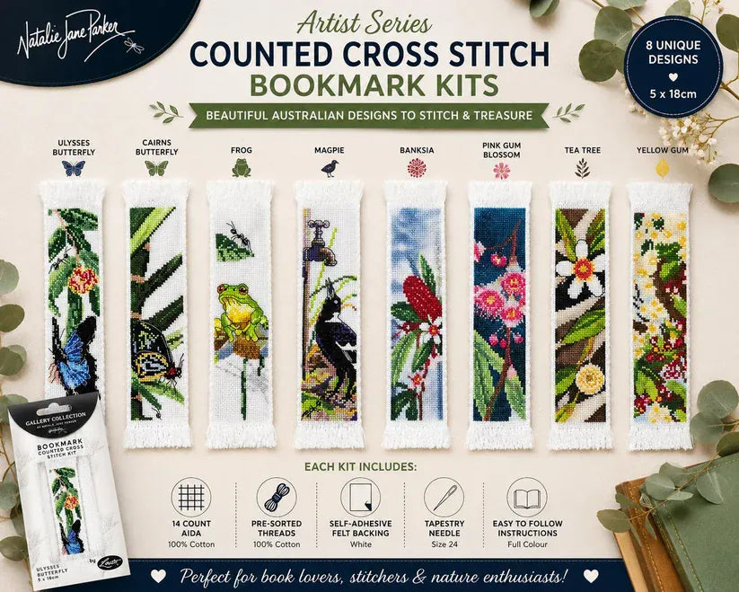 Leuts Artist Series Counted Cross Stitch Bookmark
