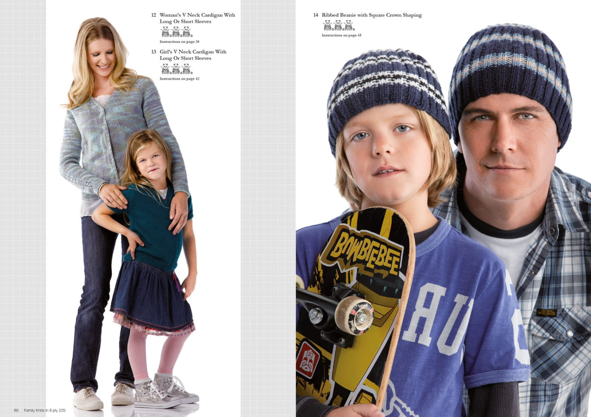 Family Knits in 8 Ply