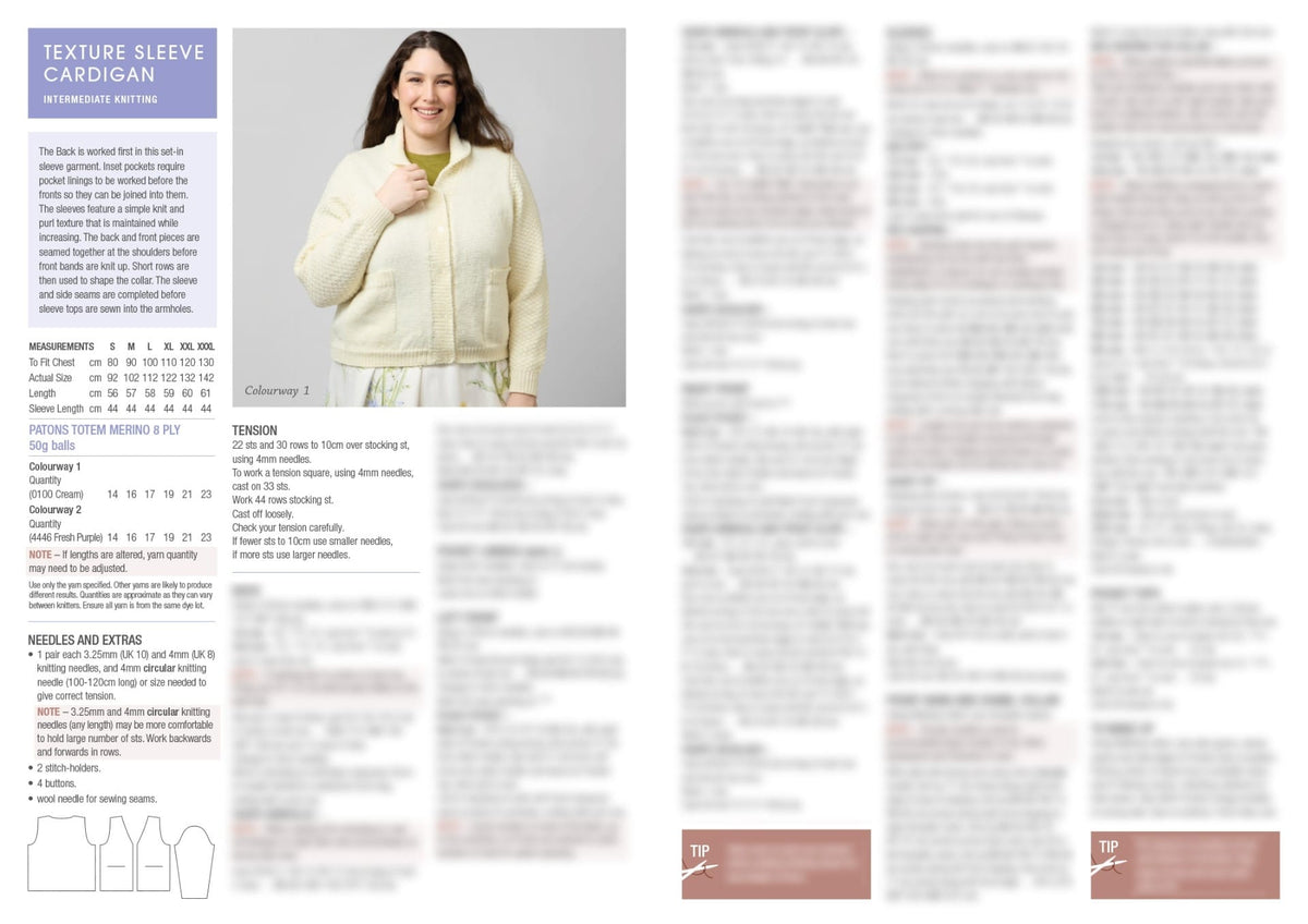 Beyond the Basics: Project 2 Knit Cardigan 4001