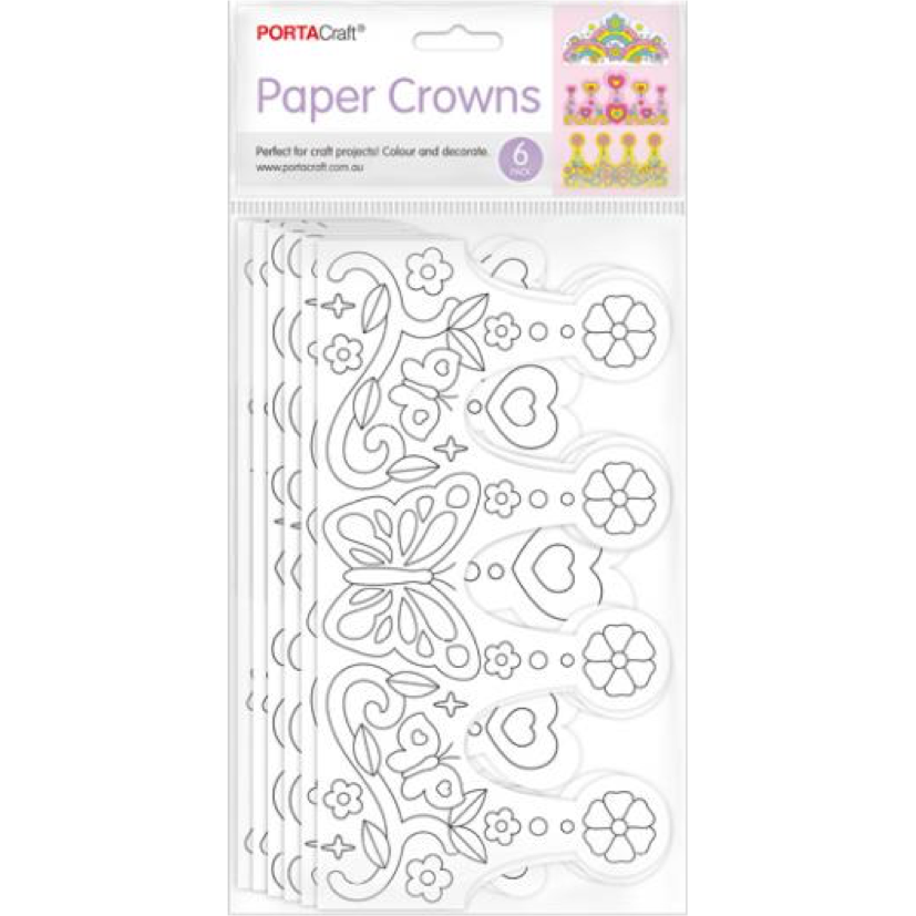 Paper Crowns Colour Your Own
