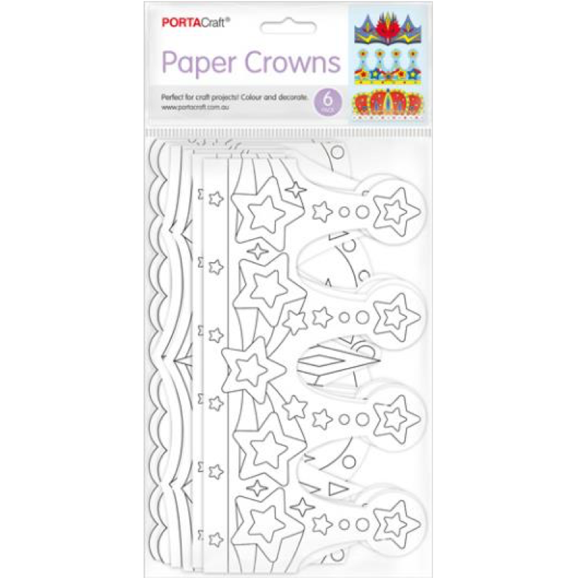 Paper Crowns Colour Your Own