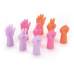 6Pcs Knitting Needles Point Protectors Mix Shaped Needle Tip Stopper Cover