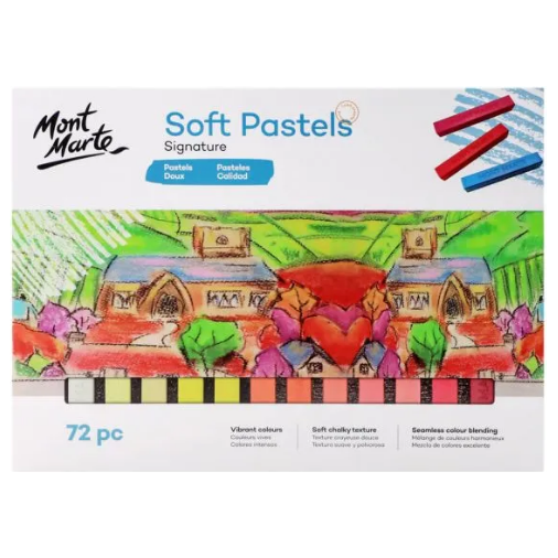 MM Square Soft Pastels 72pc - CRAFT2U