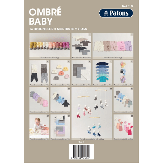 Ombre Baby - Patons 4 & 8 ply patterns