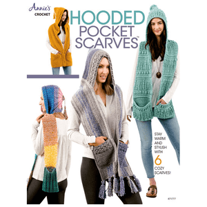 Hooded Pocket Scarves to Crochet