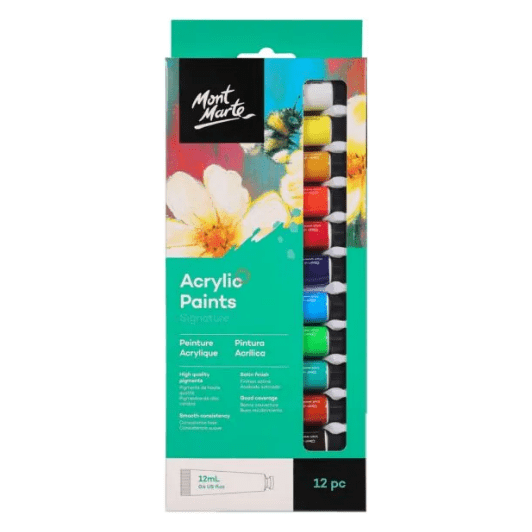 Acrylic Paint Set 12 Piece - CRAFT2U