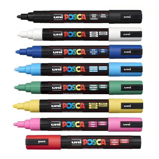 POSCA PC-5M 8pc Assorted Colours