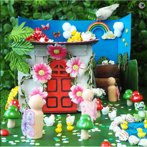 Wooden Fairy Garden Pieces - Various Designs & Sizes