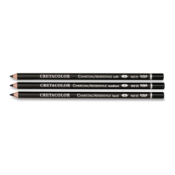Cretacolor Charcoal Pencils - 3 sizes - CRAFT2U