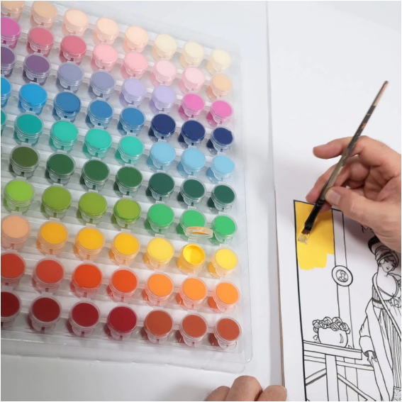 Vivid Colours Paint Set 3.5ml (80pc) - CRAFT2U