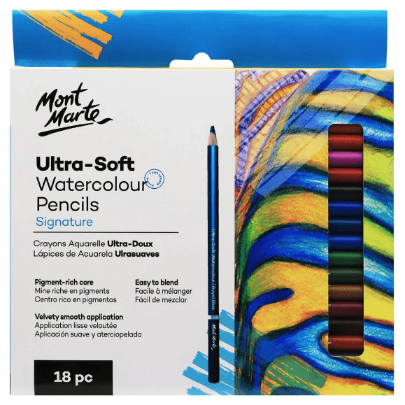 Ultra-Soft Watercolour Pencils 18 Piece