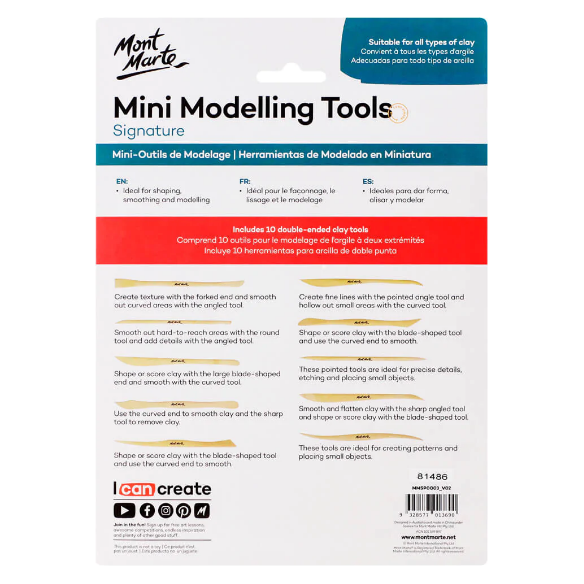Mini Modelling Tools 10pce - CRAFT2U