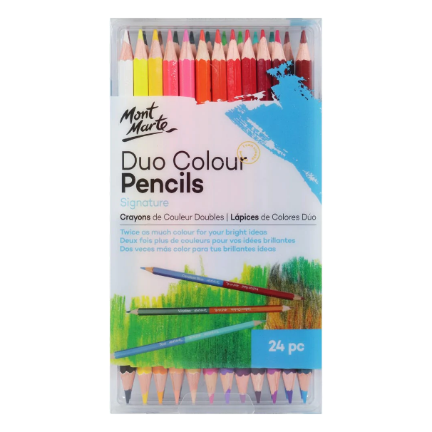 Duo Colour Pencils 24pc - CRAFT2U