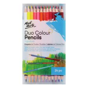 Duo Colour Pencils 24pc
