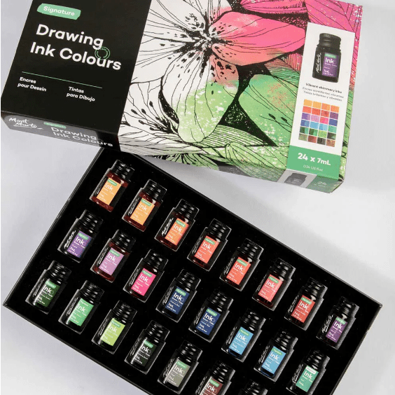 MM Drawing Ink Colours 24pc x 7ml