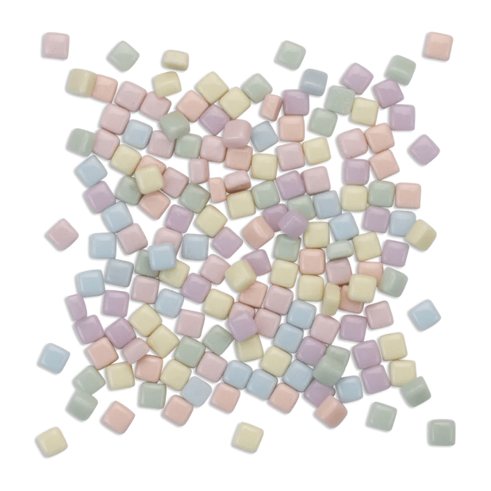 Mini Pastel Square Mosaic Blocks Assorted 100g