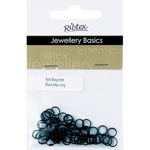 Split Rings 6mm 60pc Ribtex - 8 colours - CRAFT2U