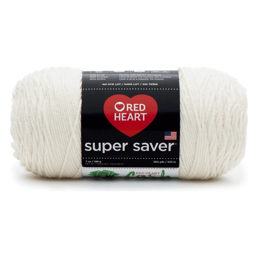 Red Heart Super Saver Jumbo Yarn White