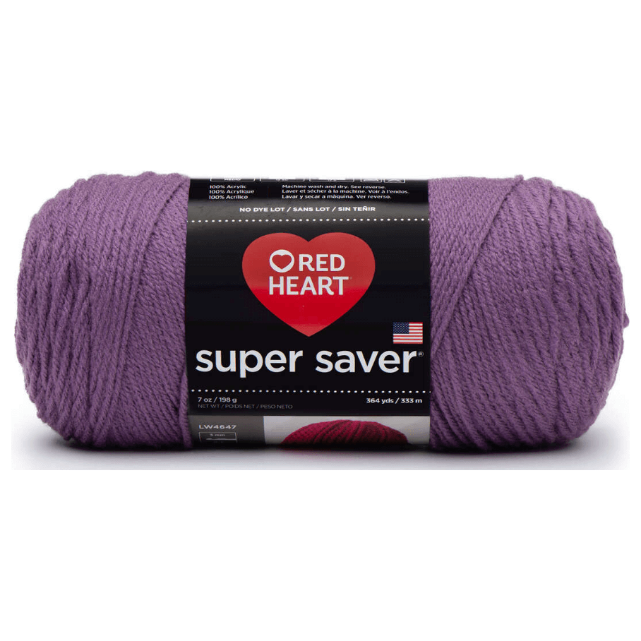 Red Heart Super Saver Yarn - Medium Purple