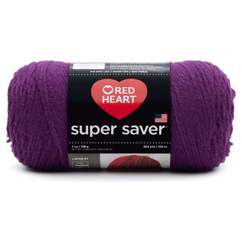 Red Heart Purple Super Saver Ombre Yarn (4 - Medium), Free Shipping at Yarn  Canada