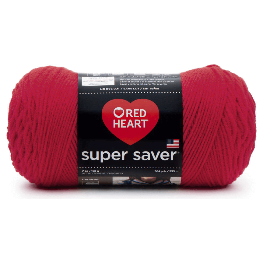 RED HEART Super Saver Acrylic Medium Weight Worsted Yarn 7 Oz 364