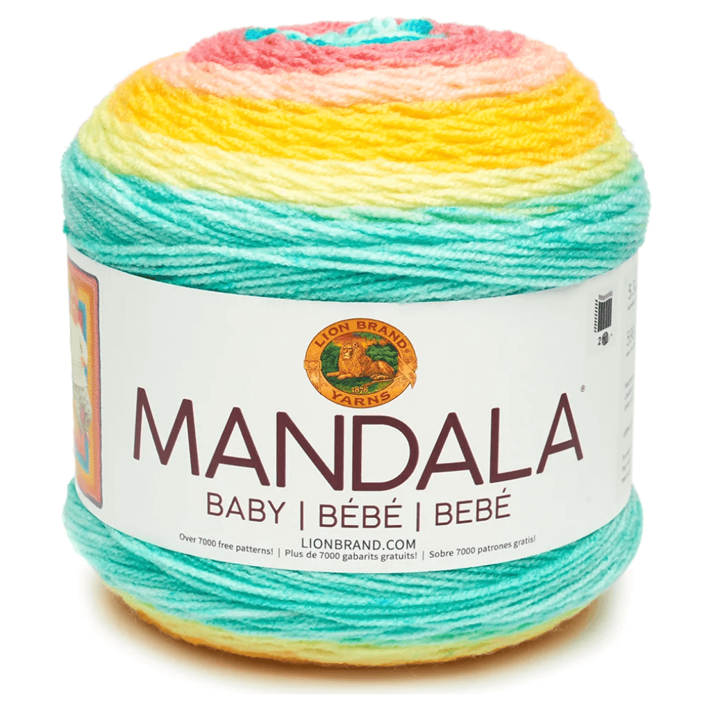 Lion Brand Yarn - Mandala Baby - 3 Pack with Pattern Cards (Parent) – Craft  Bunch