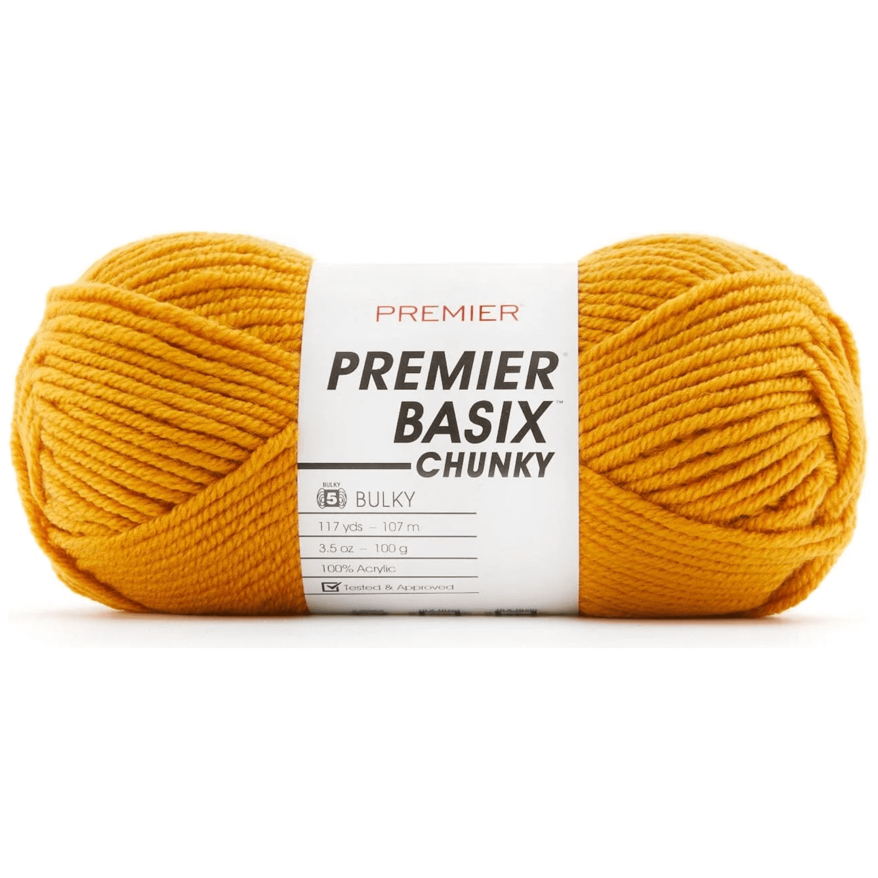 Premier Yarns Basix Chunky Tan 1145-05 - Hilo Acrílico Grueso