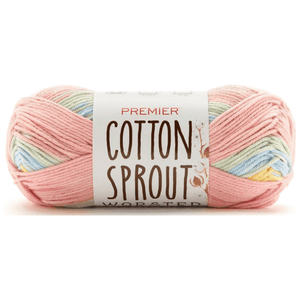 Premier Cotton Sprout Worsted Multi Yarn  ( 6 Colours ) - CRAFT2U