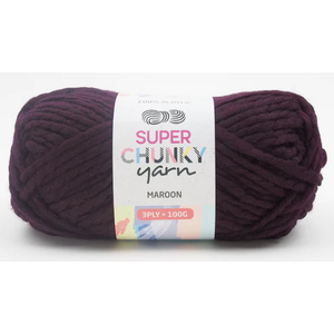 Super Chunky Acrylic Yarn 100g (26 colours ) - CRAFT2U