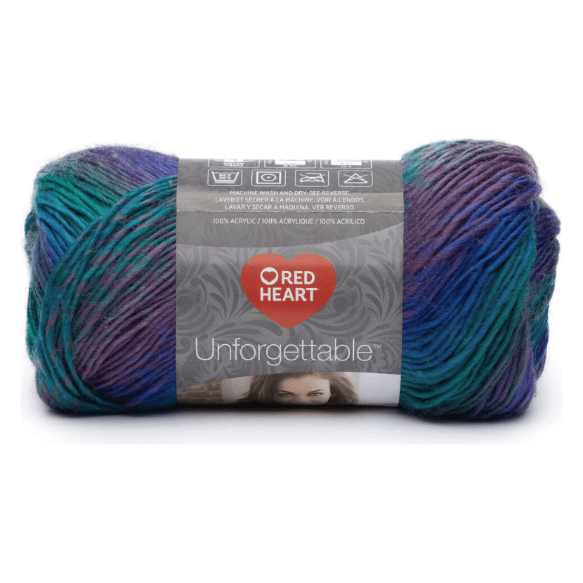 Red Heart Boutique Unforgettable Tealberry Yarn - 3 Pack of 100g/3.5oz -  Acrylic - 4 Medium (Worsted) - 270 Yards - Knitting/Crochet