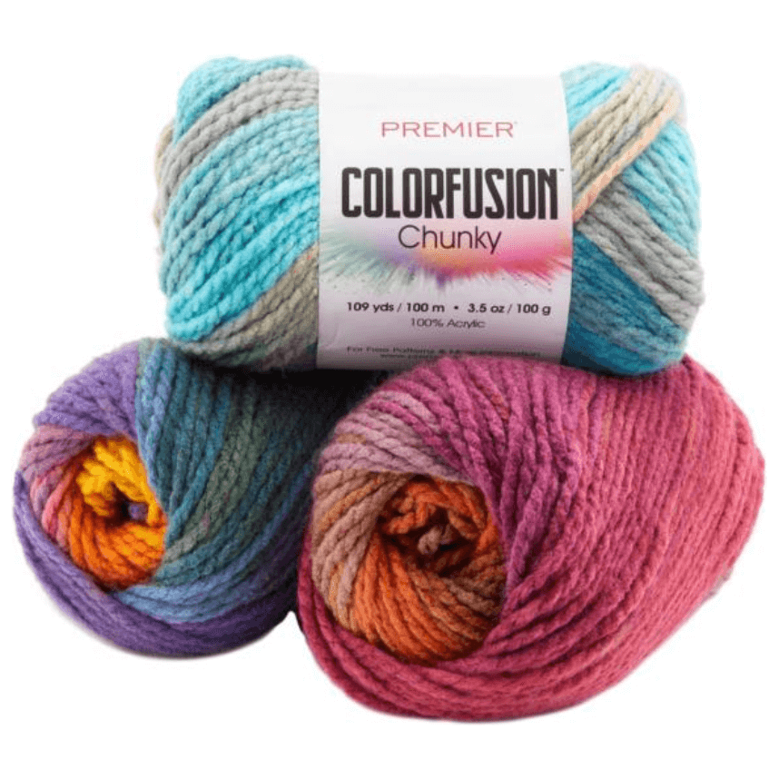 Premier Colorfusion Chunky Yarn Sold As A 3 Pack