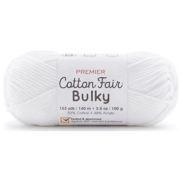 Premier Cotton Fair Bulky Yarn Sold As A 3 Pack