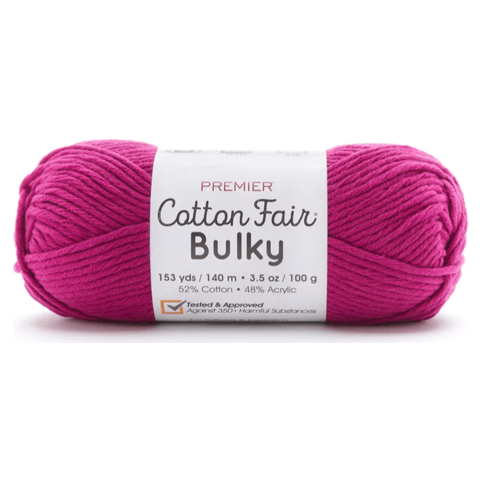 Premier Cotton Fair Bulky Yarn Sold As A 3 Pack