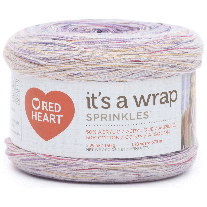 Red Heart It's A Wrap Sprinkles Yarn Sold As A 3 Pack