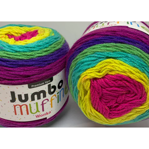 Yatsal Jumbo Muffin Cake Yarn 8Ply 200g (37 Colours Available) - CRAFT2U
