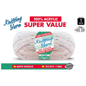 Yatsal Knitting Yarn Speckle 8 ply ( 5 Colours ) - CRAFT2U
