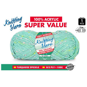 Yatsal Knitting Yarn Speckle 8 ply ( 5 Colours ) - CRAFT2U