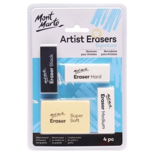 Artists Eraser Pack 4pce - CRAFT2U