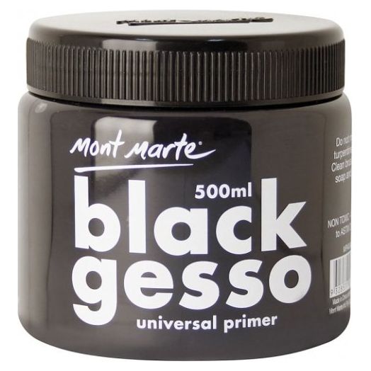 Black Gesso 500ml - CRAFT2U