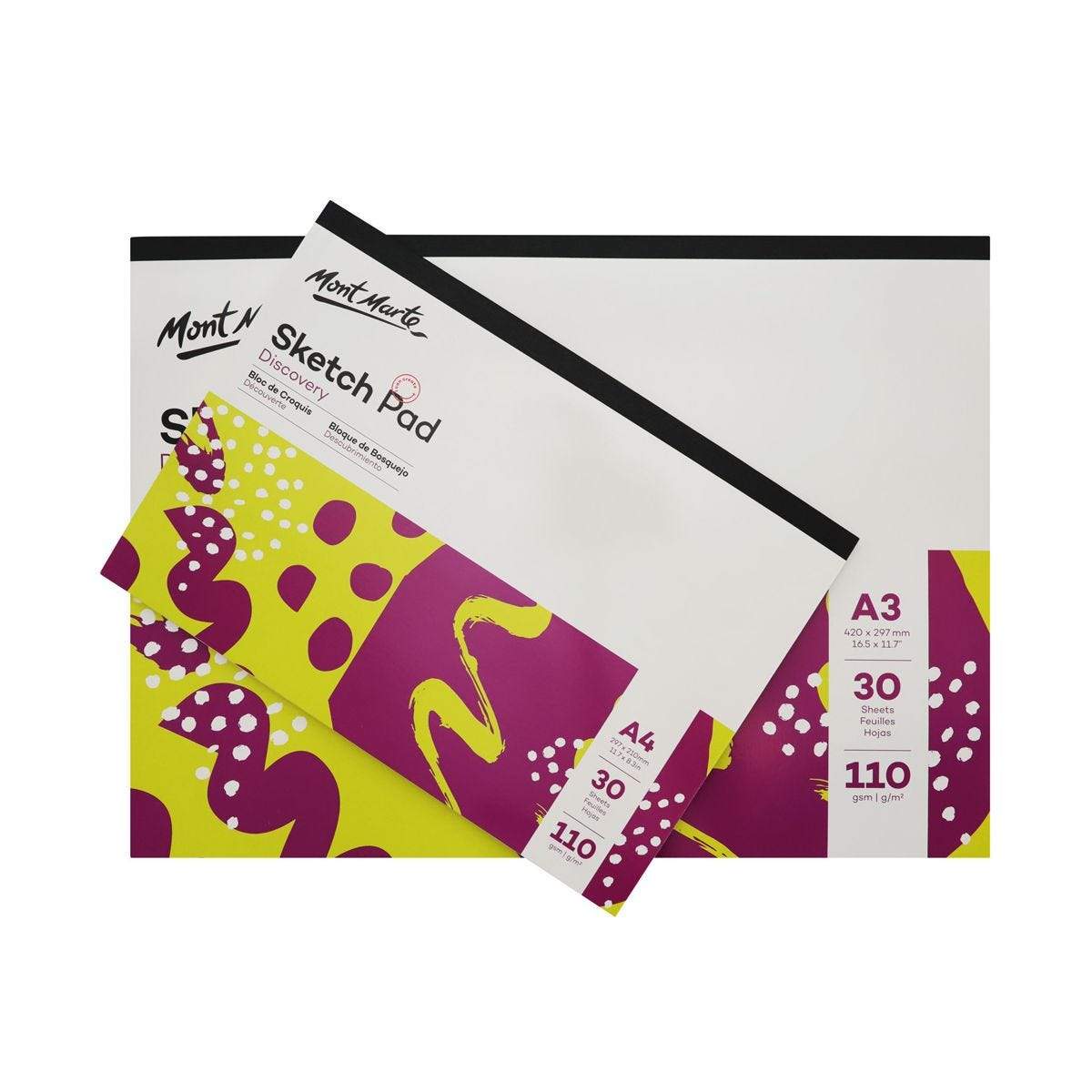 Discovery Sketch Pad 30 sheets 110gsm (2 sizes) - CRAFT2U