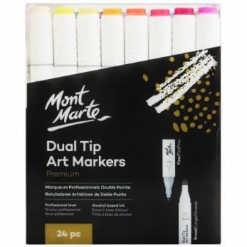 Dual Tip Alcohol Based Art Markers 24pc alcohol markers