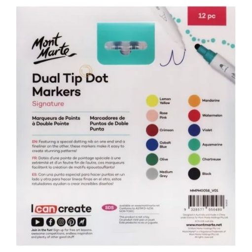 Dual Tip Dot Markers Signature 12pc - CRAFT2U