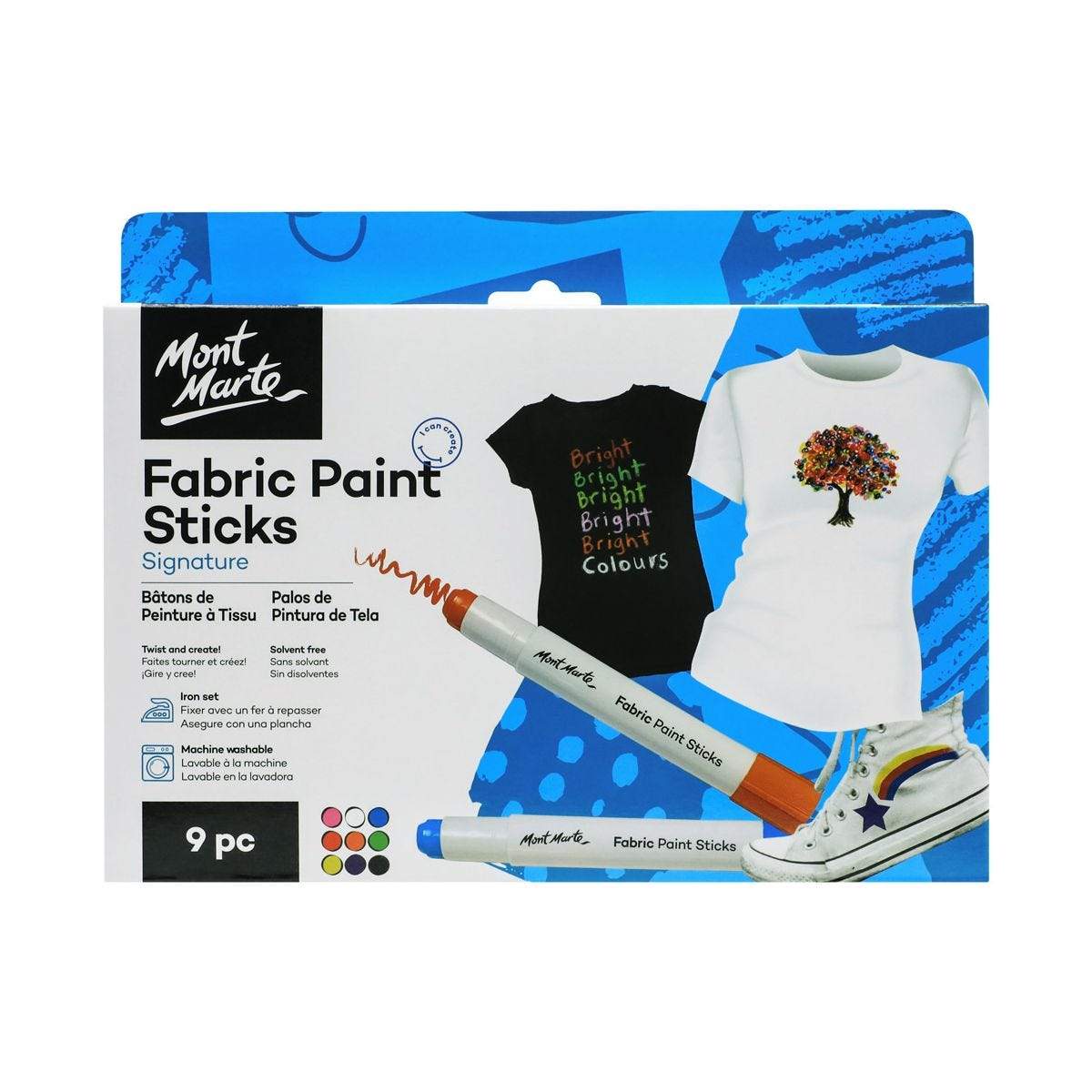 Fabric Paint Sticks 9pc - CRAFT2U