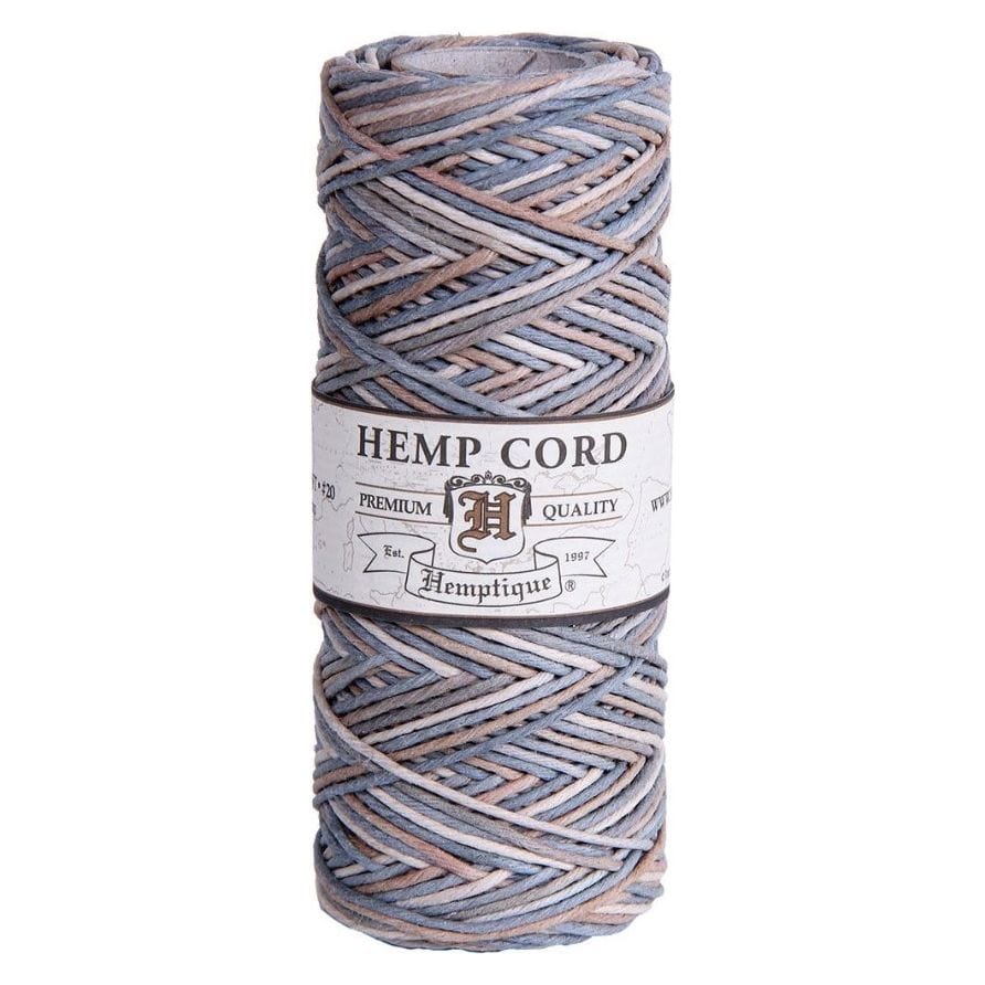 Hemp Cording Twine 1mm Thick, 205 Feet Long Hemp Cord Spool, 20-pound,  Earthy Color 