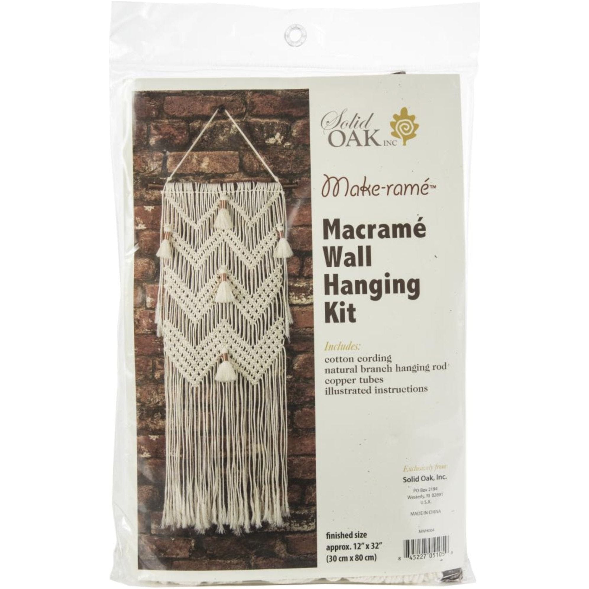Macrame Wall Hanging Kit Chevrons Tassel
